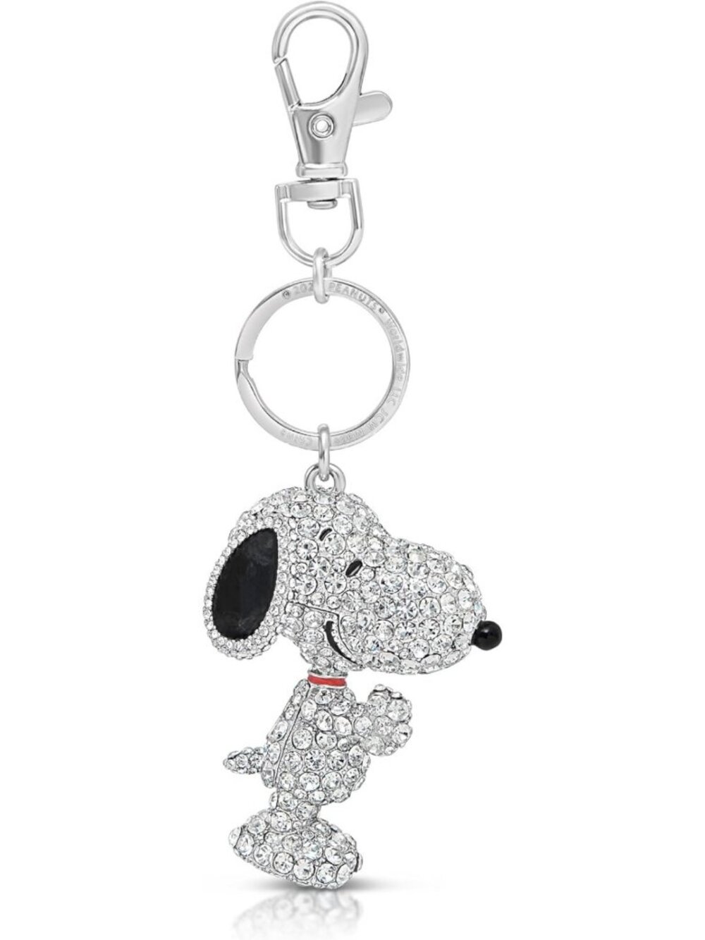 Snoopy Keychain Bag Charm with Pave Crystal | Cute Cartoon Accessory for Bags